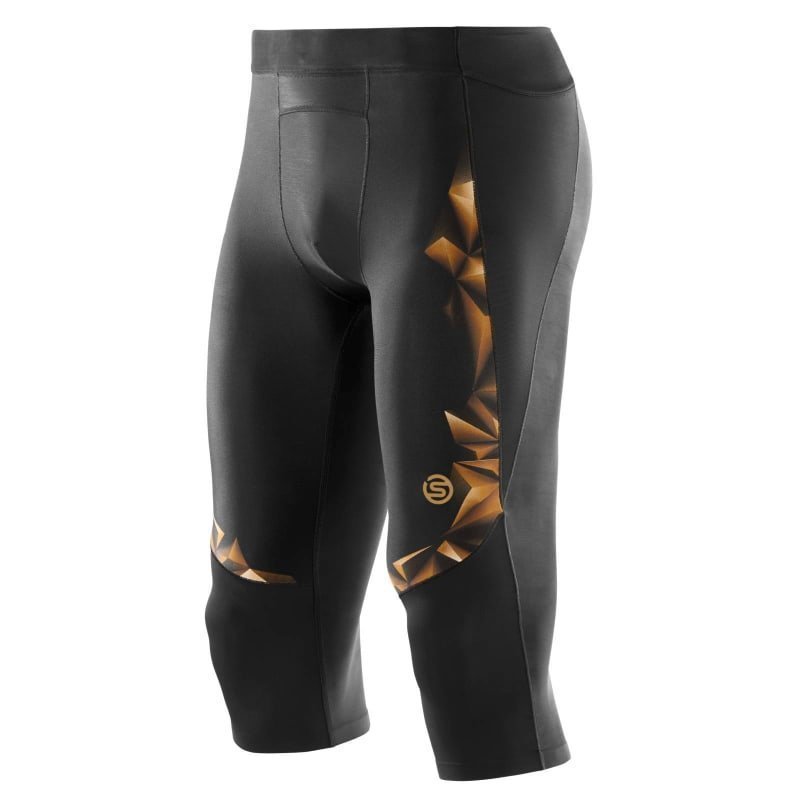 Skins A400 Mens 3/4 Tights S Black/Gold