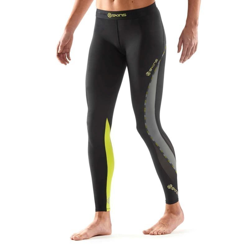 Skins DNAmic Women Long Tights XL Black/Limoncello
