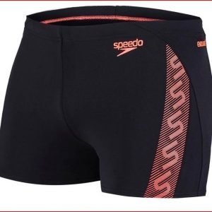 Speedo Monogram Aquashort miesten uimahousut musta/punainen