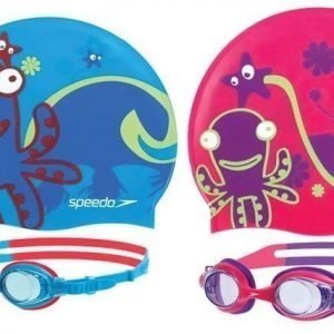 Speedo Sea Squad lasit ja hattu mustekala