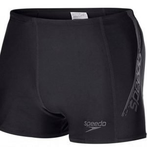 Speedo Sports Logo Aquashort miesten uimahousut musta/harmaa