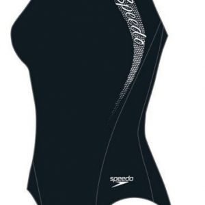 Speedo Sports Logo Medalist Naisten uimapuku musta/valkoinen