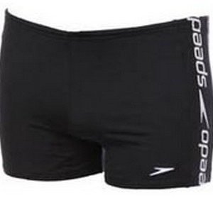 Speedo Superiority Aquashort poikien uimahousu musta/valkoinen