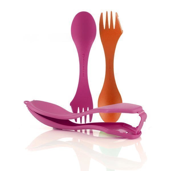 Sporks´n Case orange+fuchsia