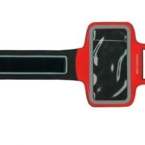 Sport Armband käsivarsikotelo älypuhelimelle punainen