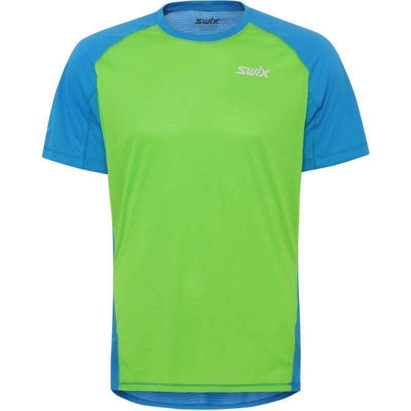 Swix Airlight t-shirt Mens XL COLD BLUE/LIME