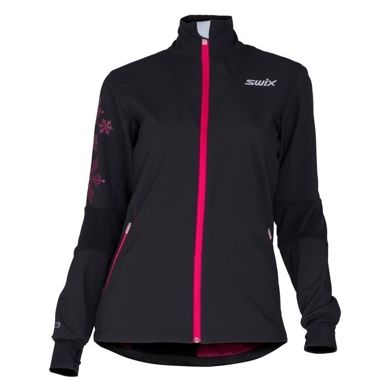 Swix Geilo Jacket Women's L Black/Bright Fuchsia