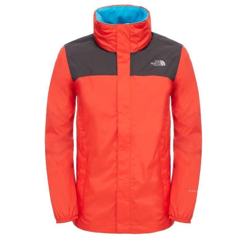 The North Face Boy's Resolve Reflective Jacket S Fiery Red/Asphalt Grey