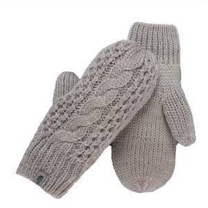 The North Face Cable knit mitts rukkaset harmaa