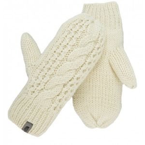 The North Face Cable knit mitts rukkaset valkoinen