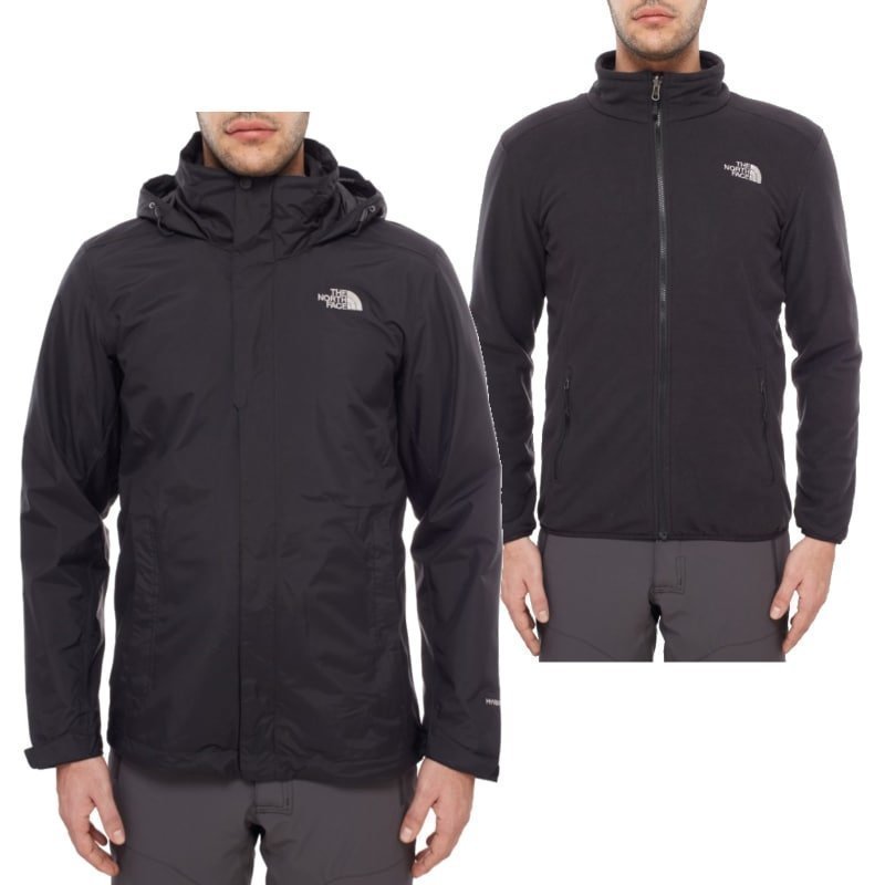 The North Face Men's Evolution II Triclimate Jacket XL TNF Black