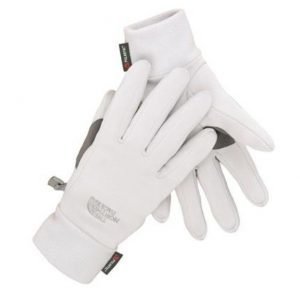 The North Face Women Powerstretch Gloves käsineet vaaleanharmaa
