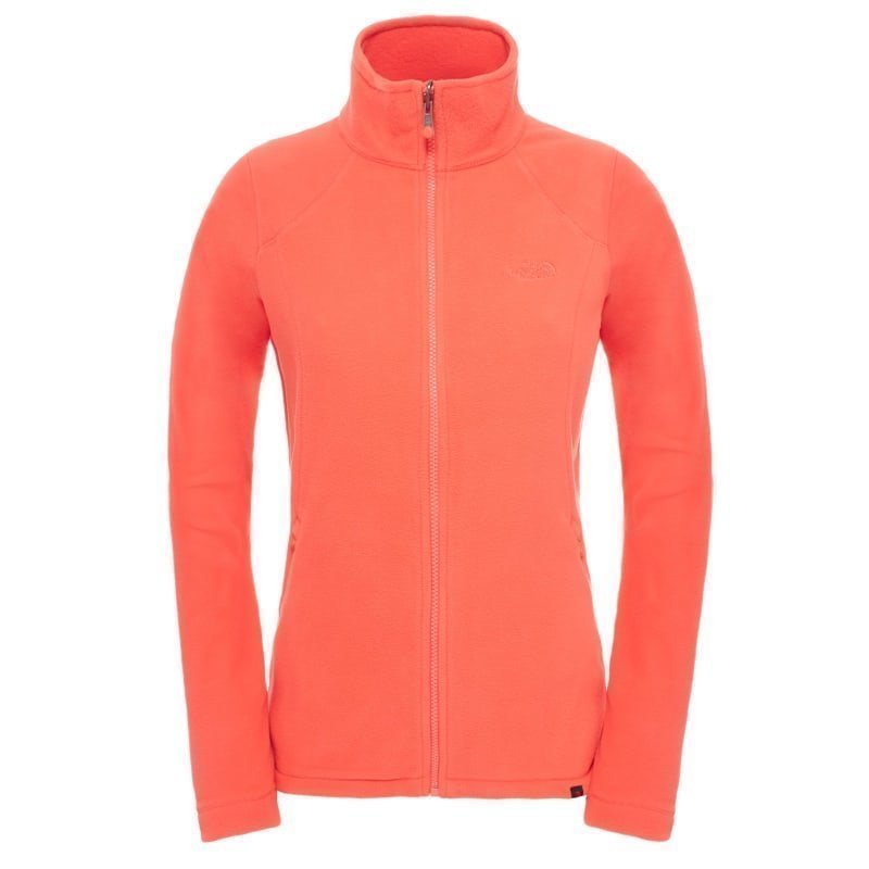 The North Face Women's 100 Glacier Full Zip S Melon Red