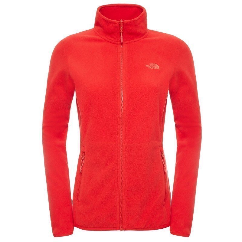 The North Face Women's 100 Glacier Full Zip XL High Risk Red
