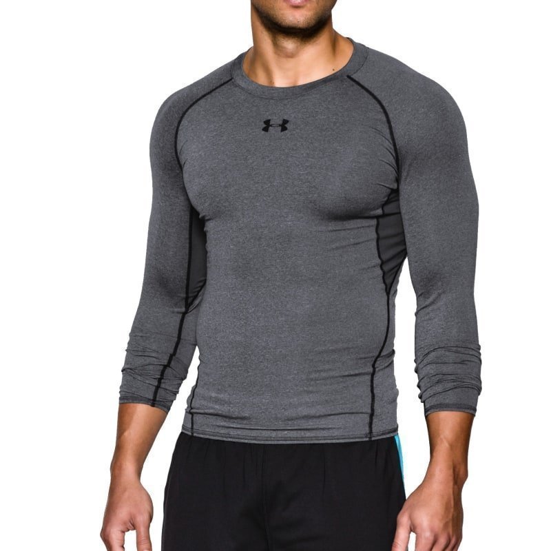 Under Armour Men's UA Heatgear LS Comp L Carbon Heather