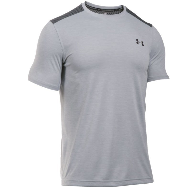 Under Armour Men's UA Raid Microthread SS T-Shirt SM Overcast Gray