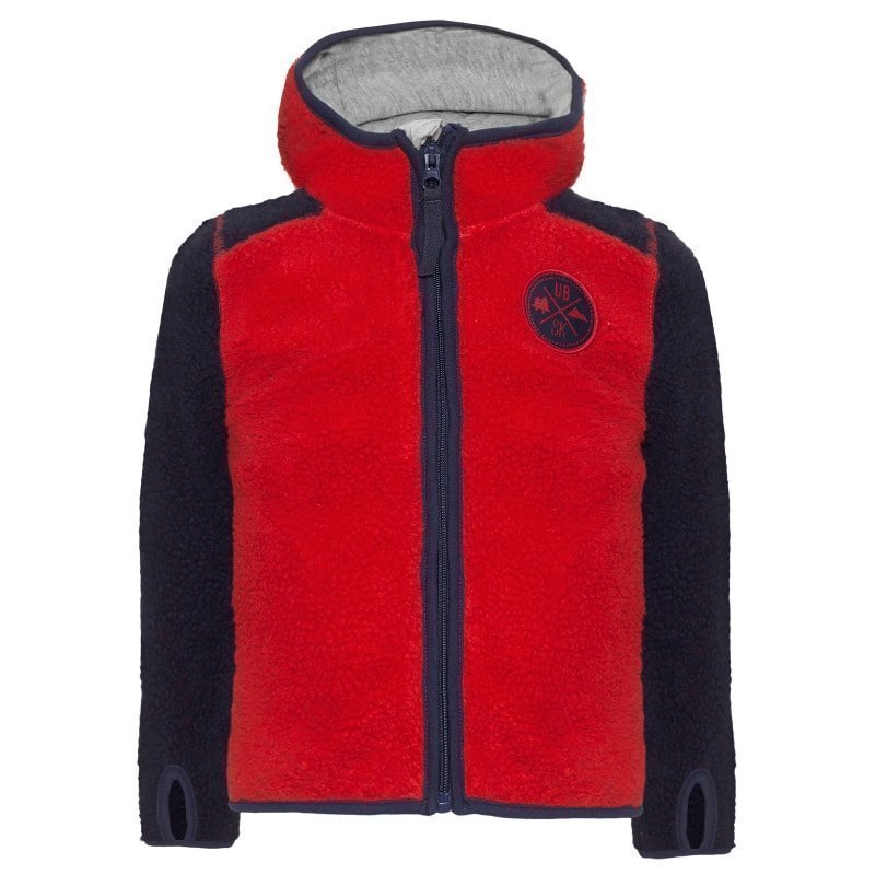 Urberg Kramfors Kid's Pile Fleece 110/116 Red/Blue