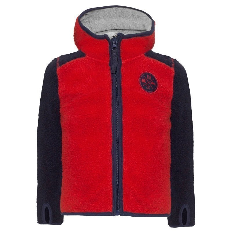 Urberg Kramfors Kid's Pile Fleece 86/92 Red/Blue