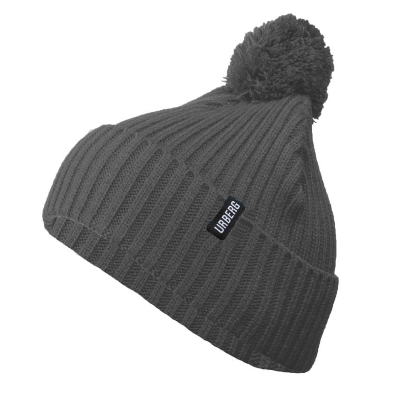 Urberg Pompom Beanie 1SIZE Dark Grey