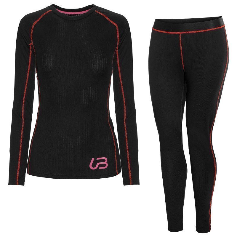 Urberg Women's Sport Dry Set S Black / Hibiscus