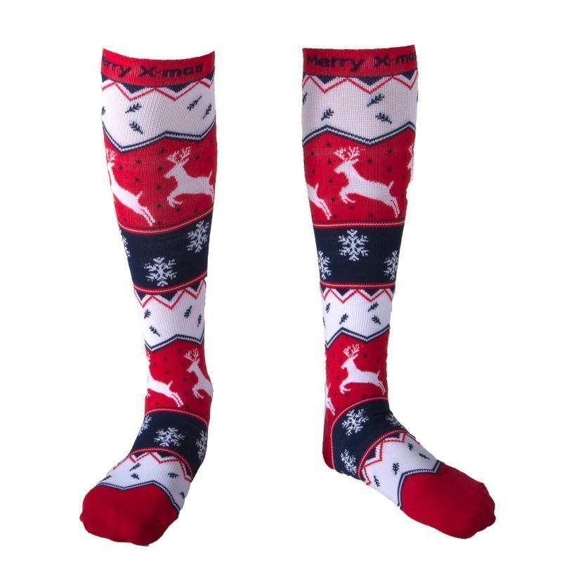 Urberg X-mas Compression Socks L Red