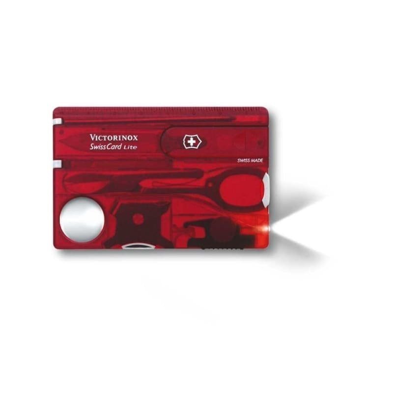 Victorinox SwissCard Lite Red Transparent