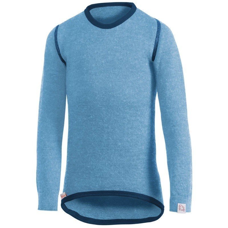 Woolpower Kids Crewneck 200 134-140 Light Blue