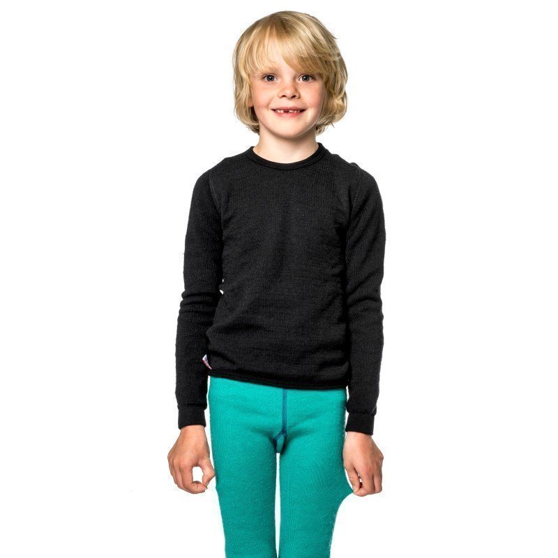 Woolpower Kids Crewneck 200 134-140 Pirate Black