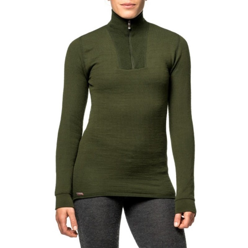 Woolpower Zip Turtleneck 200 XS Green