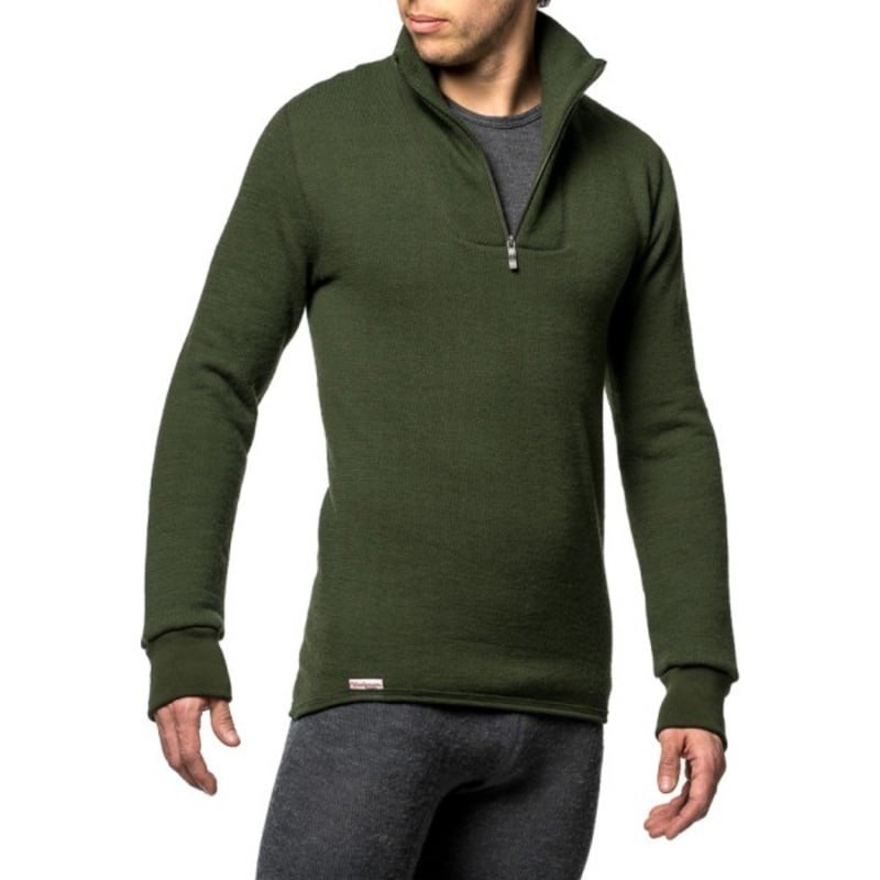 Woolpower Zip Turtleneck 400 L Green