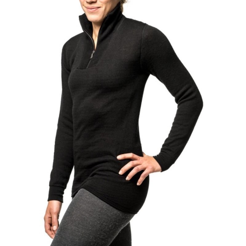 Woolpower Zip Turtleneck 400 XS Black