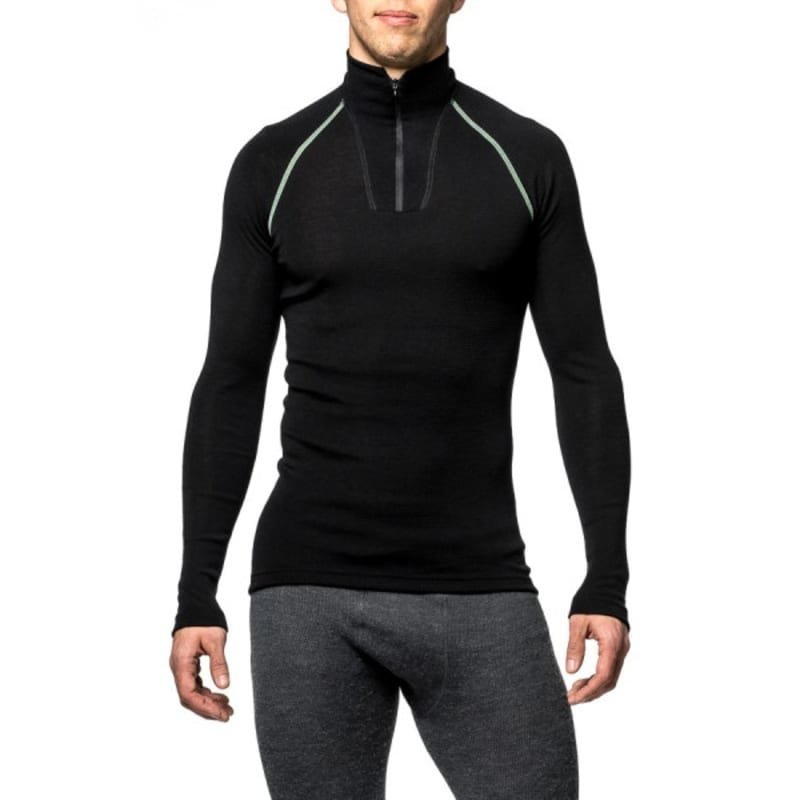 Woolpower Zip Turtleneck LITE L Black