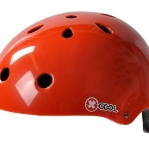 X-Cool punainen pyöräilykypärä säätöpannalla